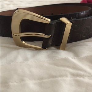 Michael Kors brown leather belt